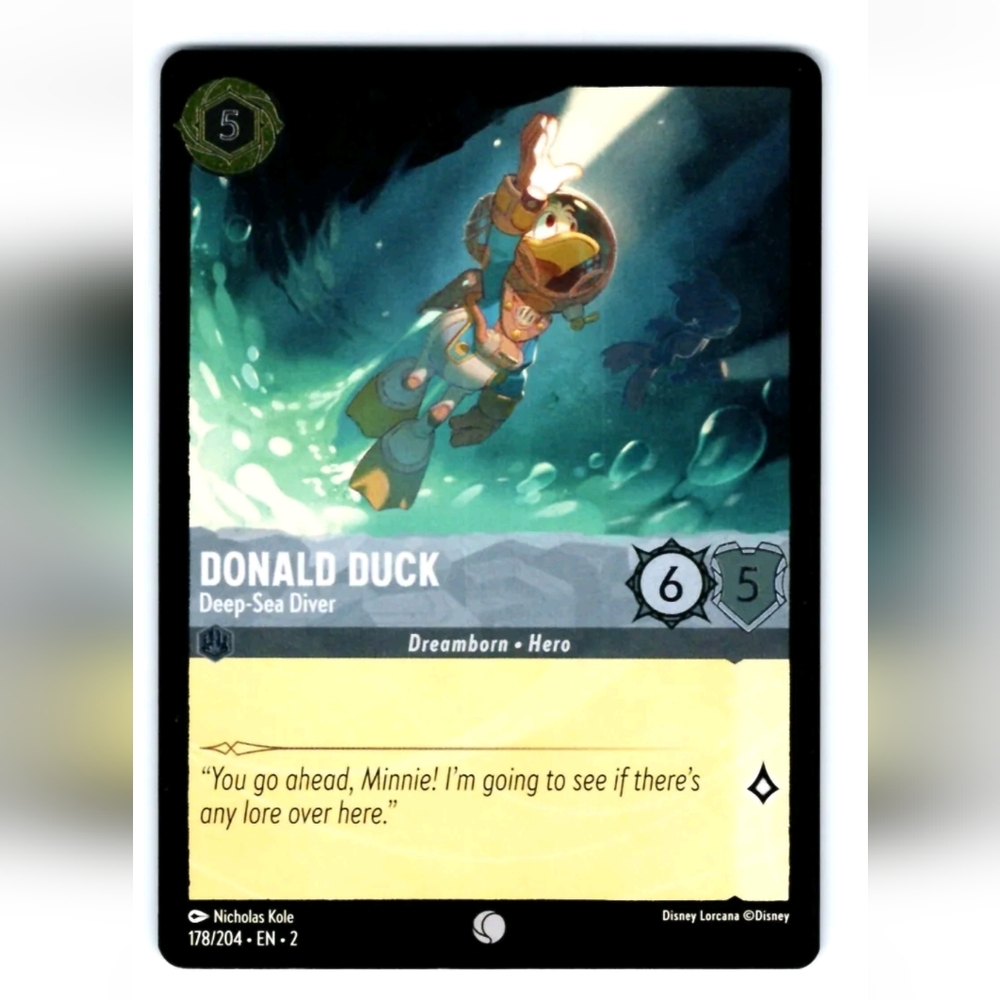 Donald Duck 🔥 Disneyland 🔥 Disney Lorcana Trading Card TCG 💎 FOIL
